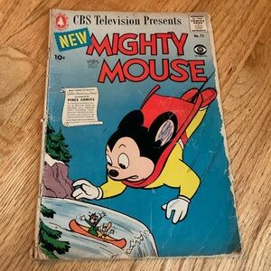 Vintage Mighty Mouse 1957 32 page comic book w heavy wear